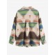 Women's Ethnic Style Single Breasted Long Sleeve Aztec Geo Tribal Printed Cargo Pockets Shirt Jacket Shacket Women's Ethnic Style Single Breasted Long Sleeve Aztec Geo Tribal Printed Cargo Pockets Shirt Jacket Shacket