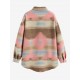 Women's Daily Ethnic Style Geo Tribal Aztec Printed Wool Blend Front Pockets Western Shirt Jacket Shacket Women's Daily Ethnic Style Geo Tribal Aztec Printed Wool Blend Front Pockets Western Shirt Jacket Shacket