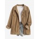 Women's Streetwear Rivet Design Corduroy Solid Color Shacket Jacket Women's Streetwear Rivet Design Corduroy Solid Color Shacket Jacket