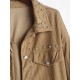Women's Streetwear Rivet Design Corduroy Solid Color Shacket Jacket Women's Streetwear Rivet Design Corduroy Solid Color Shacket Jacket