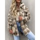 Women's Daily Plaid Loose Detachable Hooded Cargo Pockets Wool Blend Shirt Jacket Shacket Women's Daily Plaid Loose Detachable Hooded Cargo Pockets Wool Blend Shirt Jacket Shacket