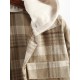 Women's Daily Plaid Loose Detachable Hooded Cargo Pockets Wool Blend Shirt Jacket Shacket Women's Daily Plaid Loose Detachable Hooded Cargo Pockets Wool Blend Shirt Jacket Shacket