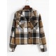 Checked Flap Pocket Shacket Checked Flap Pocket Shacket