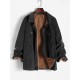Fleece Lined Corduroy Pockets Cargo Shacket Fleece Lined Corduroy Pockets Cargo Shacket