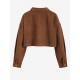 Women's Single Breasted Flap Pockets Corduroy Crop Shirt Jacket Shacket Women's Single Breasted Flap Pockets Corduroy Crop Shirt Jacket Shacket