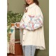 Women's Ethnic Aztec Print Mock Pocket Frayed Drop Shoulder Turn Down Collar Button Up High Low Denim Shacket Women's Ethnic Aztec Print Mock Pocket Frayed Drop Shoulder Turn Down Collar Button Up High Low Denim Shacket