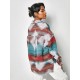 Ethnic Aztec Print Flap Pockets Button Up Jacket Ethnic Aztec Print Flap Pockets Button Up Jacket