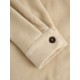 Women's Daily Long Sleeve Solid Color Cargo Pockets Polar Fleece Textured Shirt Jacket Shacket Women's Daily Long Sleeve Solid Color Cargo Pockets Polar Fleece Textured Shirt Jacket Shacket