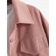 Women's Daily Solid Color Single Breasted Flap Detail Corduroy Shirt Jacket Shacket Women's Daily Solid Color Single Breasted Flap Detail Corduroy Shirt Jacket Shacket