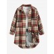 Women's Daily Vintage Style Plaid Front Pockets Wool Blend Shirt Jacket Shacket Women's Daily Vintage Style Plaid Front Pockets Wool Blend Shirt Jacket Shacket