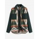 Women's Retro Casual Ethnic Tribal Geometric Print Color Block Shacket Spliced Aztec Jacket Women's Retro Casual Ethnic Tribal Geometric Print Color Block Shacket Spliced Aztec Jacket