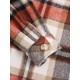 Women's Plaid Wool Blend Pocket Drop Shoulder Button Up Turn Down Collar Shacket Women's Plaid Wool Blend Pocket Drop Shoulder Button Up Turn Down Collar Shacket