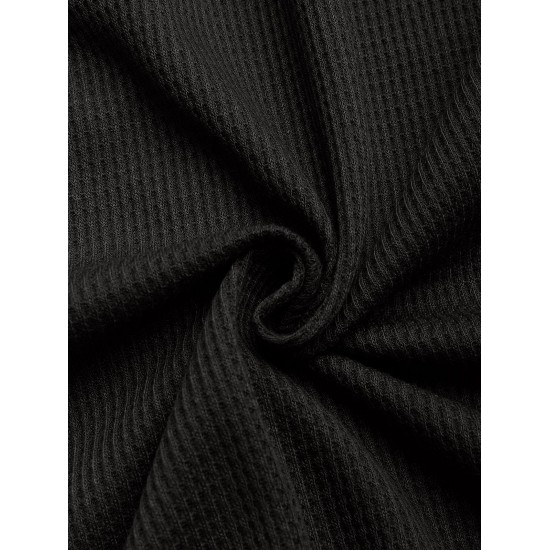 Women's Daily Knitted Solid Color Drop Shoulder Turn Down Collar Pocket Button Up High Low Shacket Women's Daily Knitted Solid Color Drop Shoulder Turn Down Collar Pocket Button Up High Low Shacket