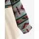 Women's Ethnic Aztec Printed Corduroy Shacket Long Sleeve Retro Spliced Jacket Women's Ethnic Aztec Printed Corduroy Shacket Long Sleeve Retro Spliced Jacket