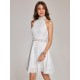 Eyelet Skate Floral Trim Broderie Anglaise Mini Dress Eyelet Skate Floral Trim Broderie Anglaise Mini Dress