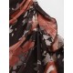 Flower Print Vintage Ruffles Decor Mesh Tube Dress Flower Print Vintage Ruffles Decor Mesh Tube Dress
