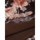 Flower Print Vintage Ruffles Decor Mesh Tube Dress Flower Print Vintage Ruffles Decor Mesh Tube Dress