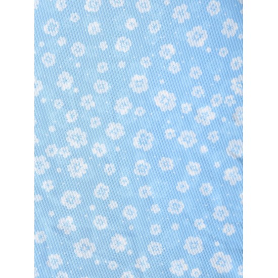 Floral Ribbed Cinched Tie Smocked Sun Dress Floral Ribbed Cinched Tie Smocked Sun Dress
