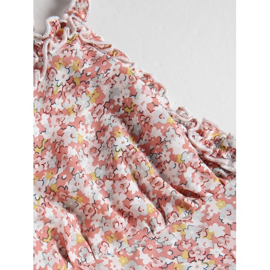 Ruffled Ditsy Print Mini Summer Dress Ruffled Ditsy Print Mini Summer Dress