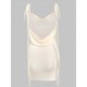 Jersey Tie Shoulder Backless Cowl Front Mini Bodycon Dress Jersey Tie Shoulder Backless Cowl Front Mini Bodycon Dress