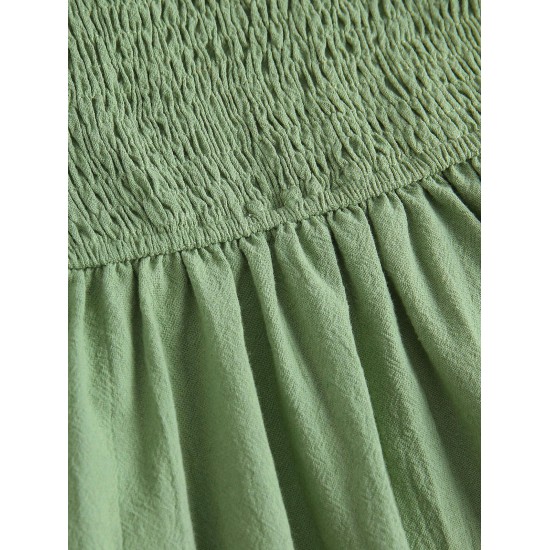 Puff Sleeve Smocked Mini Dress Puff Sleeve Smocked Mini Dress