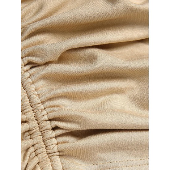 Women's Sexy Daily Hooded Drop Shoulder Long Sleeve Drawstring Cinched Ruched Solid Color Mini Bodycon Hoodie Dress Women's Sexy Daily Hooded Drop Shoulder Long Sleeve Drawstring Cinched Ruched Solid Color Mini Bodycon Hoodie Dress