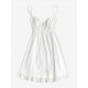 Flounce Front Tie Mini A Line Dress Flounce Front Tie Mini A Line Dress
