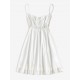 Flounce Front Tie Mini A Line Dress Flounce Front Tie Mini A Line Dress