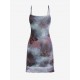 Mesh Tie Dye Butterfly Print Cami Dress Mesh Tie Dye Butterfly Print Cami Dress
