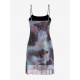 Mesh Tie Dye Butterfly Print Cami Dress Mesh Tie Dye Butterfly Print Cami Dress