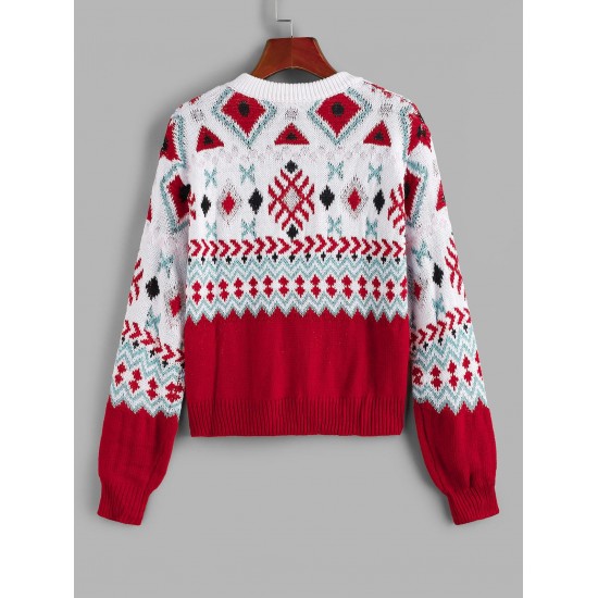 Crewneck Geo Graphic Xmas Sweater Crewneck Geo Graphic Xmas Sweater