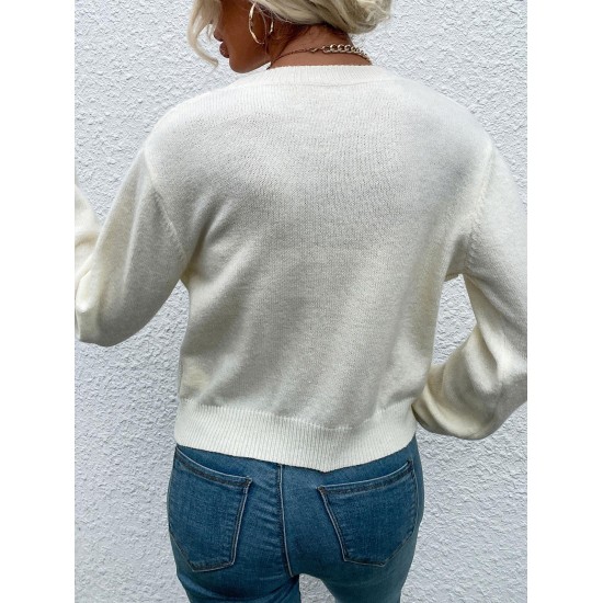 Crewneck Diamond Cable Knit Sweater Crewneck Diamond Cable Knit Sweater