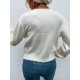 Crewneck Diamond Cable Knit Sweater Crewneck Diamond Cable Knit Sweater