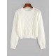 Crewneck Diamond Cable Knit Sweater Crewneck Diamond Cable Knit Sweater