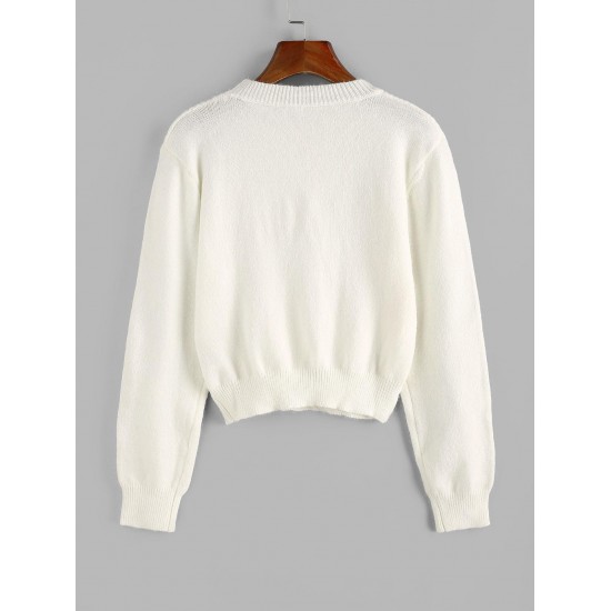 Crewneck Diamond Cable Knit Sweater Crewneck Diamond Cable Knit Sweater