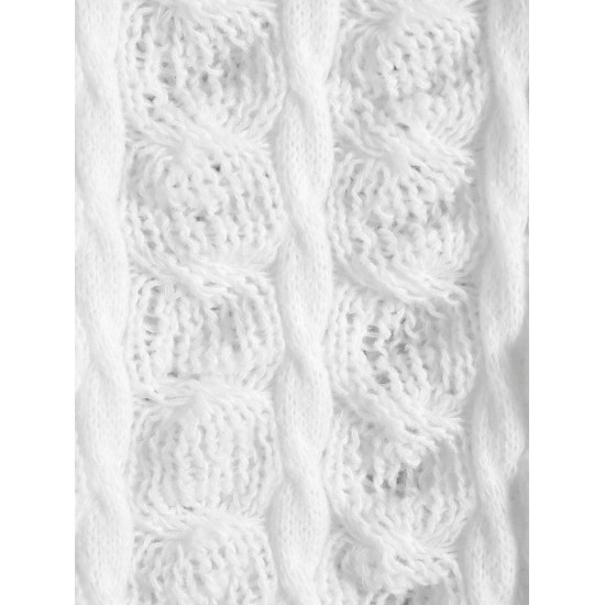 Oversized Distressed Cable Knit Sweater Oversized Distressed Cable Knit Sweater