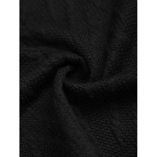 Women's One Button Drop Shoulder Super Crop Hooded Shrug Cardigan Women's One Button Drop Shoulder Super Crop Hooded Shrug Cardigan
