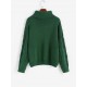 Turtleneck Drop Shoulder Cable Knit Jumper Sweater Turtleneck Drop Shoulder Cable Knit Jumper Sweater