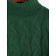 Turtleneck Drop Shoulder Cable Knit Jumper Sweater Turtleneck Drop Shoulder Cable Knit Jumper Sweater
