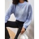 Crew Neck Plain Drop Shoulder Sweater Crew Neck Plain Drop Shoulder Sweater