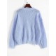 Crew Neck Plain Drop Shoulder Sweater Crew Neck Plain Drop Shoulder Sweater
