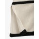 Women's Striped High Collar Drop Shoulder Wide Sleeve Slit Side Oversized Pullover Jumper Sweater Women's Striped High Collar Drop Shoulder Wide Sleeve Slit Side Oversized Pullover Jumper Sweater