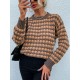 Crewneck Raspberry Stitch Graphic Sweater Crewneck Raspberry Stitch Graphic Sweater