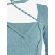 Choker Design Fuzzy Ribbed Asymmetrical Knitwear Choker Design Fuzzy Ribbed Asymmetrical Knitwear