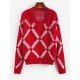 Slouchy Christmas Geo Graphic Sweater Slouchy Christmas Geo Graphic Sweater