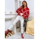 Slouchy Christmas Geo Graphic Sweater Slouchy Christmas Geo Graphic Sweater