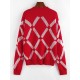 Slouchy Christmas Geo Graphic Sweater Slouchy Christmas Geo Graphic Sweater