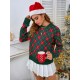 Crewneck Argyle Christmas Sweater Crewneck Argyle Christmas Sweater