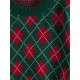 Crewneck Argyle Christmas Sweater Crewneck Argyle Christmas Sweater