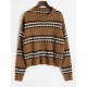 Contrast Striped Drop Shoulder Slouchy Sweater Contrast Striped Drop Shoulder Slouchy Sweater